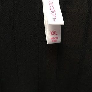 XXL black jacket with lace sleeve and bottom